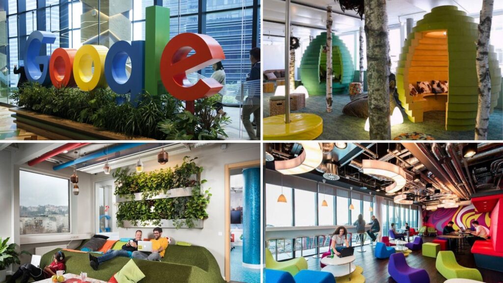 Google commercial fitout design in its headquarters in Mountain View, California, United States.