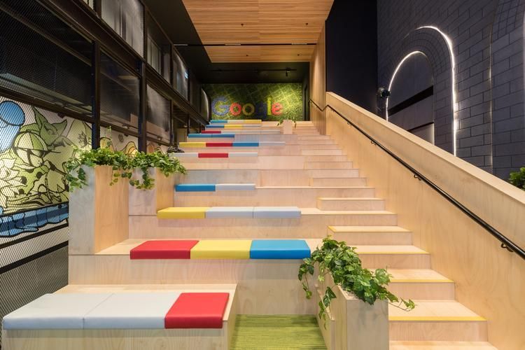 Google’s office fitout design in Melbourne, Australia.